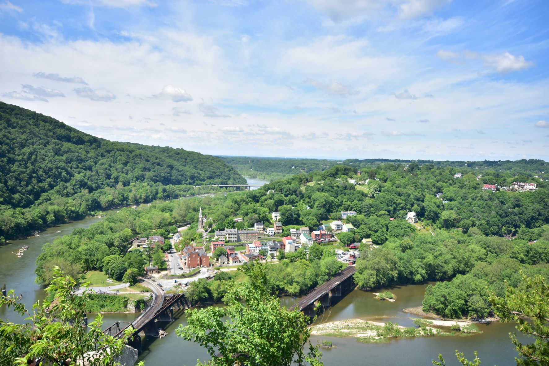 Arial View of Harpers Ferry