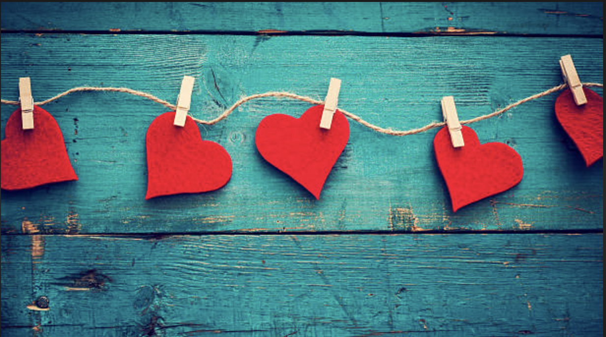 Valentine's Day String Hearts